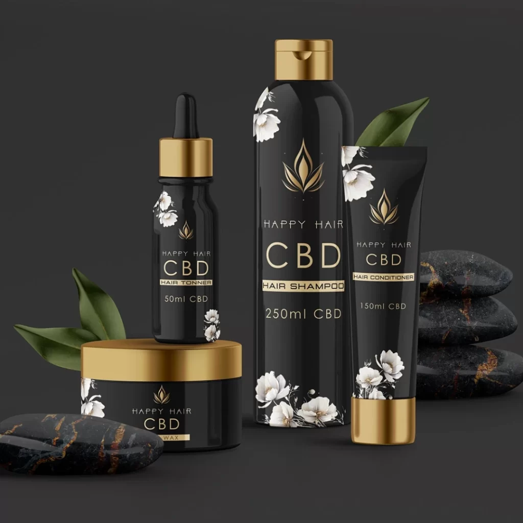 Luxury hare care product packaging design