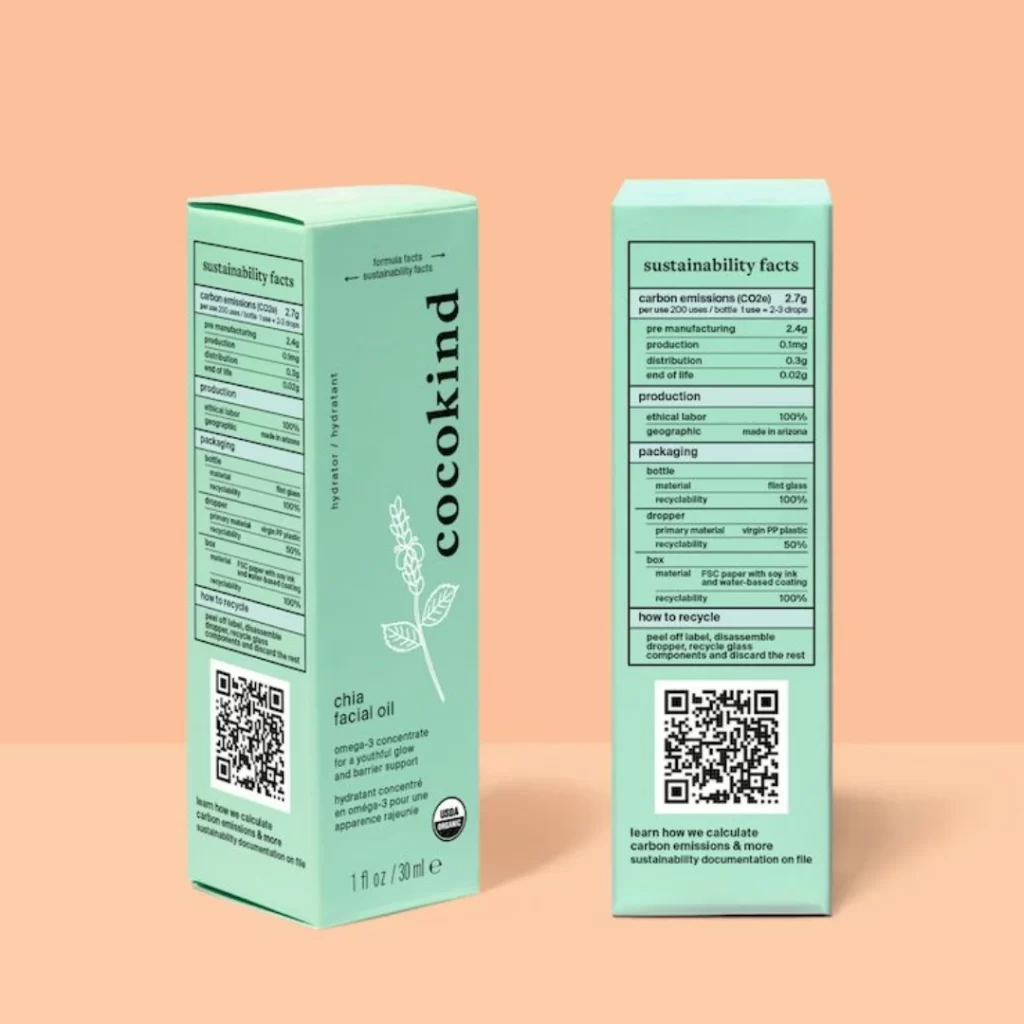 Packaging design with QR