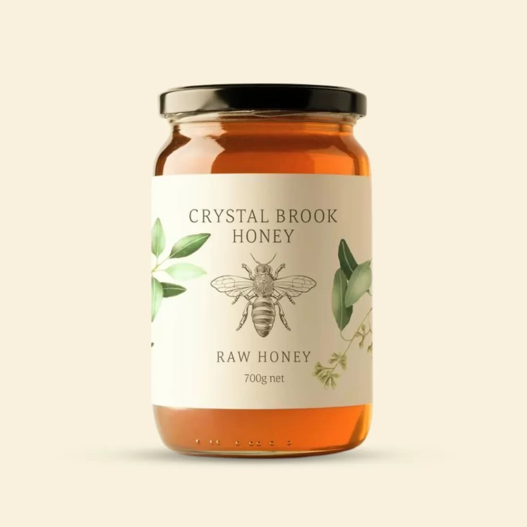 Minimal Botanical Jar Label Design