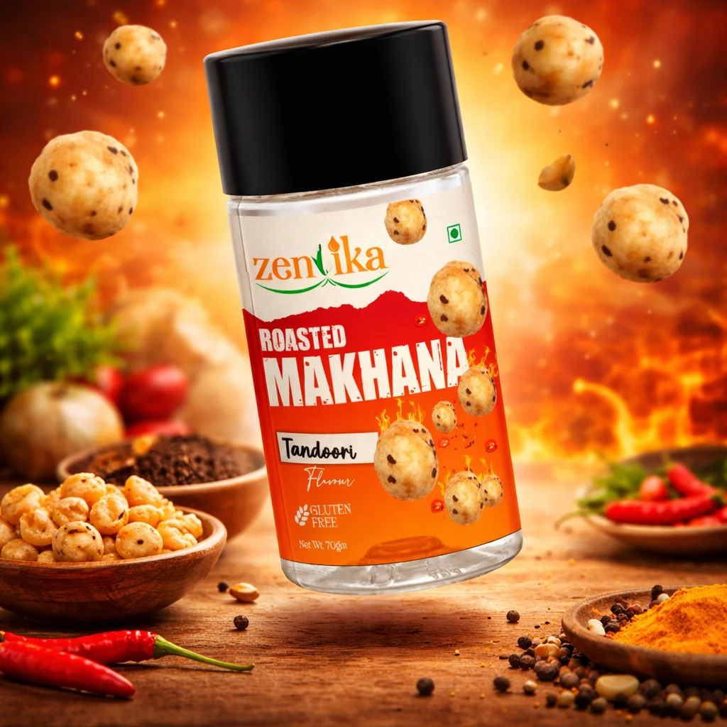 Zenvika makhana Packaging design